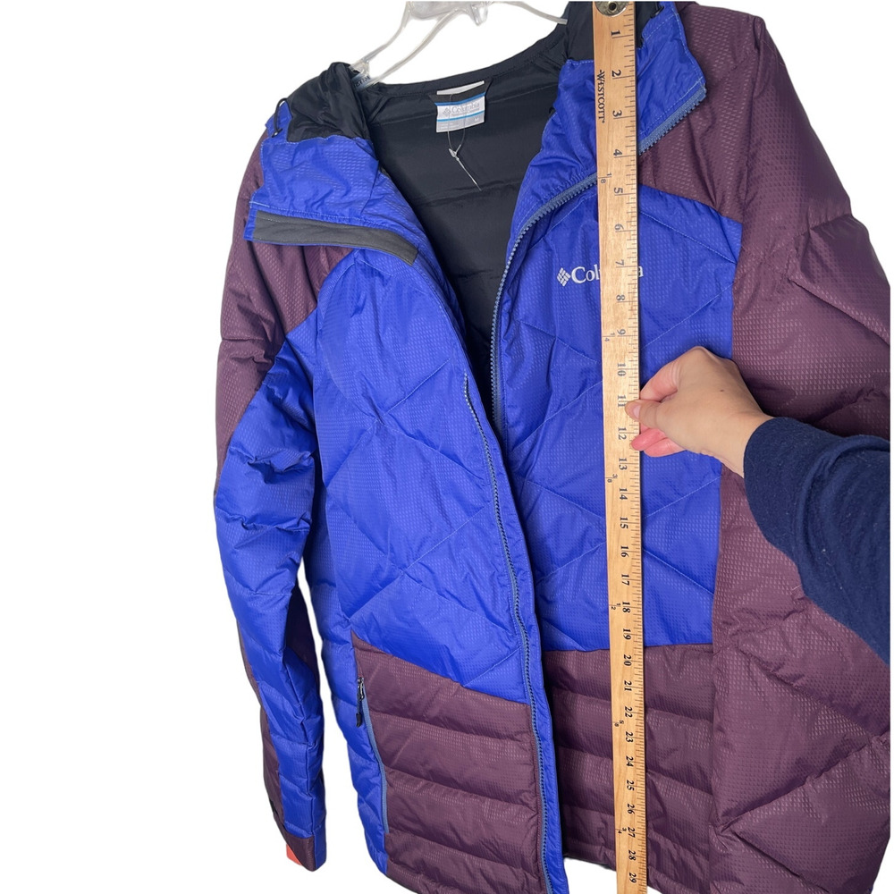 Columbia M Labyrinth Loop Hooded Puffer Ski Jacket $185 Snowboard Coat Blue NEW - Picture 8 of 9